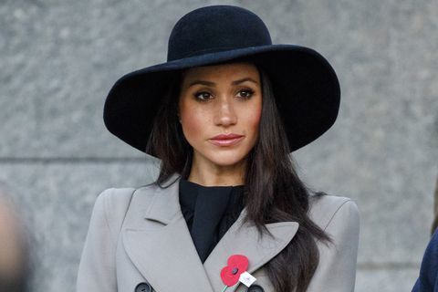 meghan markle black hat anzac day