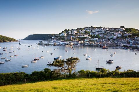 Salcome Bay, Devon om sommeren