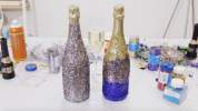 Hvordan lage en DIY Glitter Champagne Flaske