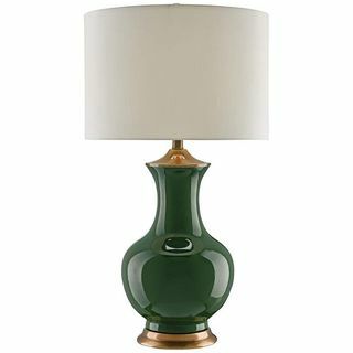 Lilou grønn keramisk bordlampe