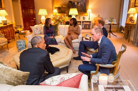 The Obamas Dine At Kensington Palace