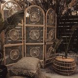 Cosmo Sunburst Rattan Room Divider