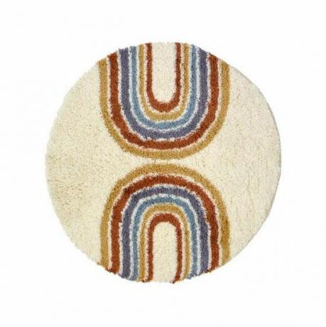 Snug Shaggy Circle Rainbow Rug