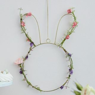 Spring løvverk Wire Bunny dekorasjon
