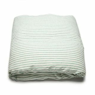 Vasket Sengetøy Dyne Ticking Stripe Mint