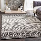 Edie Black & White Bohemian Area Rug