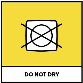 symbol for ikke tørk tøy