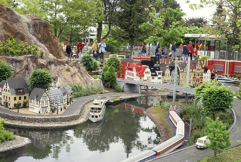 Danmark, Billund, Legoland, Miniature Village Made Out of Legos