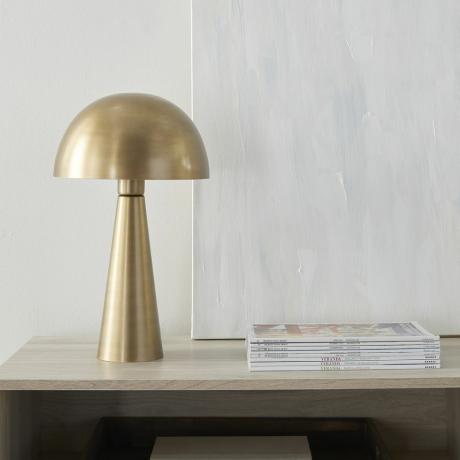 Nourison Gold Mushroom Accent bordlampe