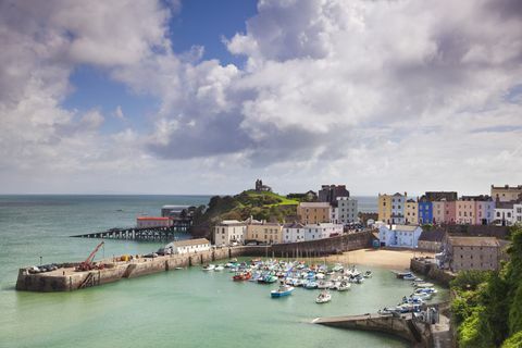 Tenby Wales populære landlige reisemål i Storbritannia for 2018