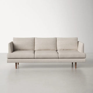 Jase 84" Velvet Recessed Arm Sofa