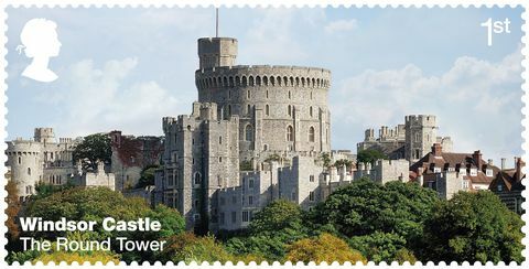 Windsor Castle Royal Mail frimerker