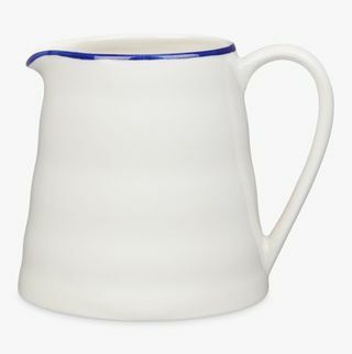 Harbor Blue Rim Mug, WhiteBlue, 750ml