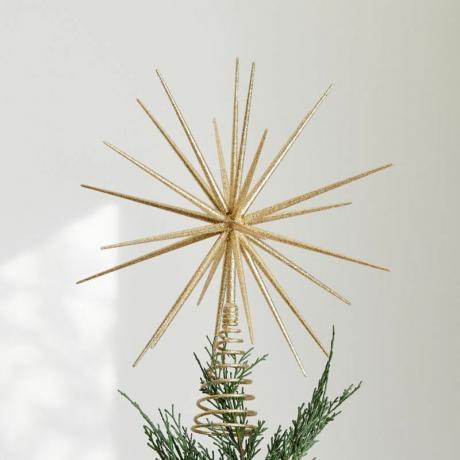 Glitter Gold 3D Star Tree Topper