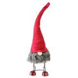 Stående julenisse Gnome-figur med rød hatt