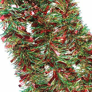 10M Christmas Tinsel Garland, Multi