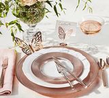 Rose Gold Glass Charger