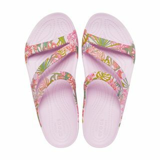 Crocs Kadee Rain Forest Leaves Pink Sandal