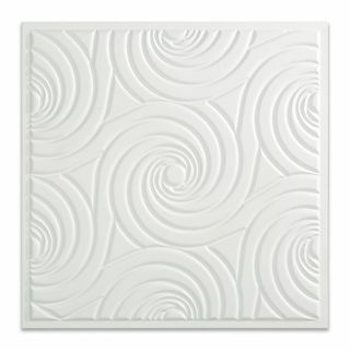 Typhoon Lay-In Ceiling Tile in Gloss White