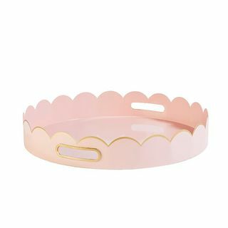 Cece Scalloped Tray i Blush