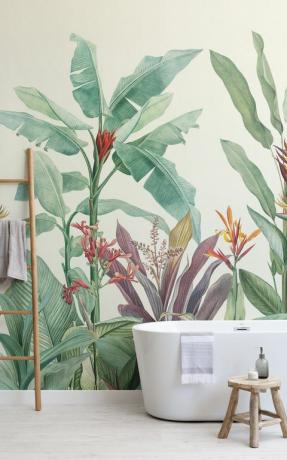 Vintage Botanicals-samling av MuralsWallpaper, ved hjelp av detaljerte vintagemalerier av Pierre-Joseph Redouté