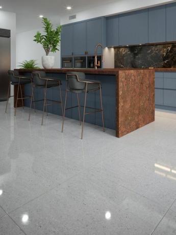 kjøkkenporselen gulvfliser danner stålpolerte 800x800 fliser, vegg og gulv
