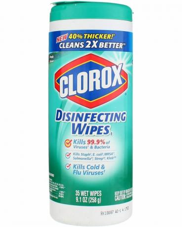Clorox desinfiseringsservietter som desinfiserer frisk duftbeholder