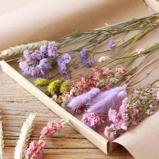 Wildflower Pastel Cut Tørket Blomst Letterbox Gift