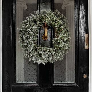 Cashmere Frosted Wreath - Grønn