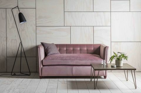 Wayfair fløyels pastell sofa