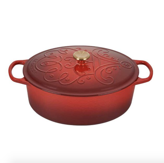 Noël Collection Santa Claus Oval Dutch Oven