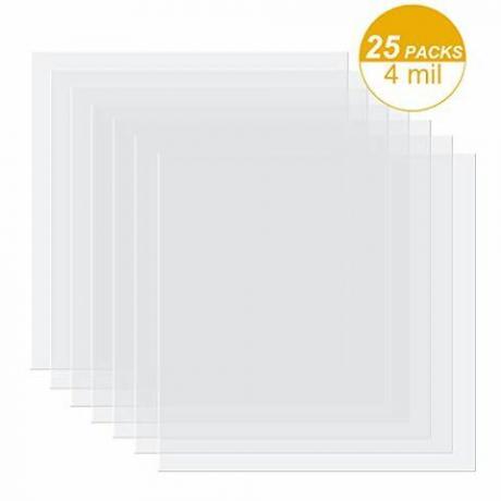 25 Stk 4 mil Blanke sjablongmateriale Mylar Malark for stensiler, 12 x 12 tommer