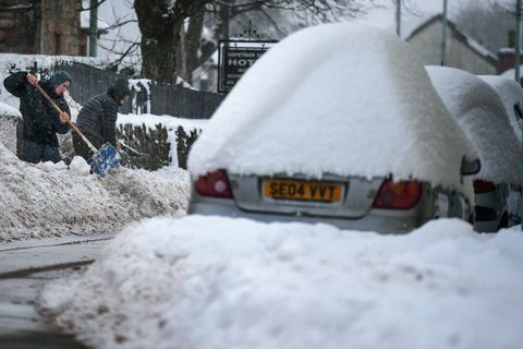 snøen i Skottland januar