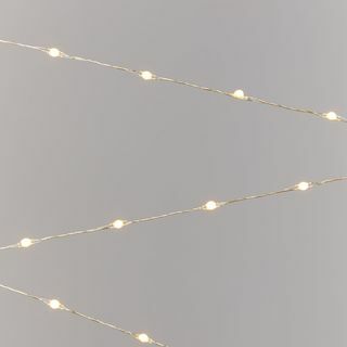 320 LED-lys, gull / varm hvit, 24 meter