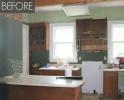 Før og etter: Dette polerte, hvite kjøkkenet koster bare 5.000 dollar