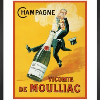 Vicomte de Moulliac vintage plakat