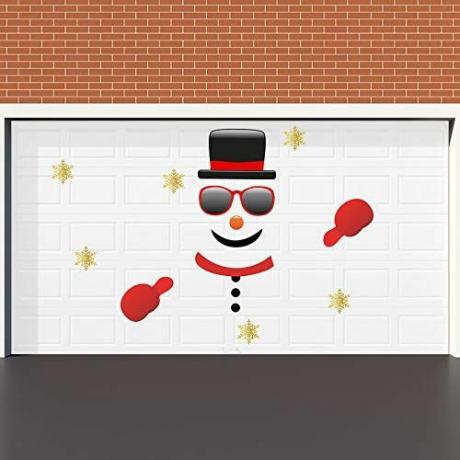  Christmas Snowman garasjeport
