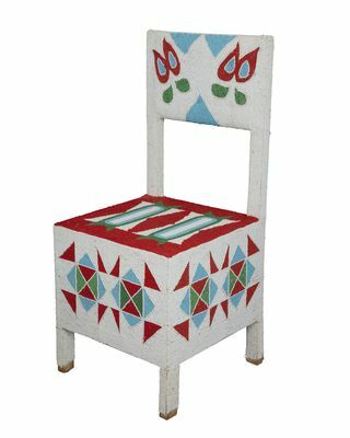 Yoruba Beaded Throne Chair IV