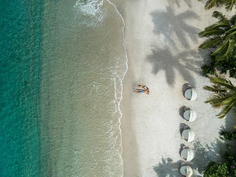 sukkerstrand st lucia, hvit sandstrand