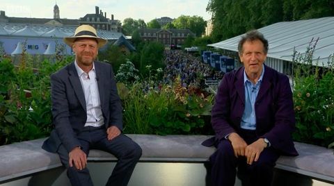 bbc's rhs chelsea blomstershow joe swift og monty don