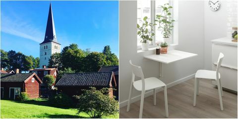 ikea norberg bord med landsbyen norberg i sverige