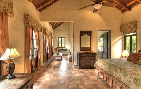 Mel Gibson - Costa Rica jungle estate - master bedroom - Christies International Real Estate