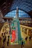 Det er et 43ft Tiffany-duftduftende juletre på St Pancras International Station