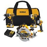 DEWALT 20V MAX XR børsteløs kombo-pakke med kutt- / kvernverktøy (DCK483D2 og DCG413B)