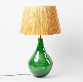 Verre Green Glass Skrivebord & Bordlampe