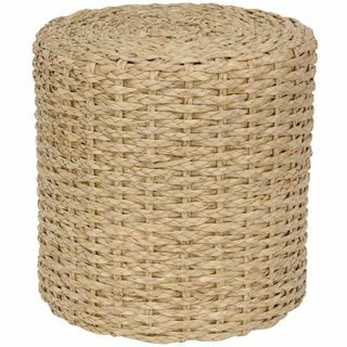 Coastal Natural Round Ottoman