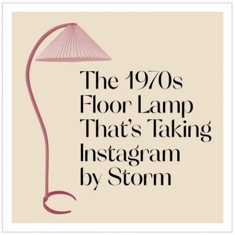 grafikk av 70-talls gulvlampe
