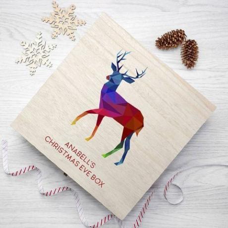 Personalisert Bright Reindeer Christmas Eve Box