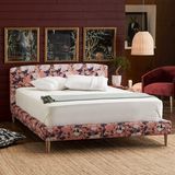 Vintage Floral Platform Bed