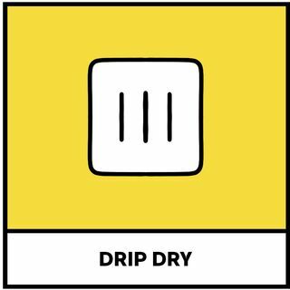 symbol for drypp tørt tøy